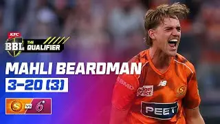 Mahli Beardman Silences Sixers With HUGE Steve Smith Wicket 😳 | #BBL15