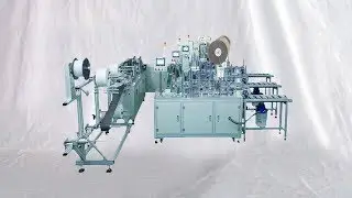 High speed fully automatic surgical face masks making production line 1+3 maker maske yapma makinesi