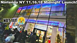 WAITED 15 HOURS for Pokemon Let's Go Pikachu & Eevee MIDNIGHT LAUNCH EVENT @ Nintendo NY 11.16.18