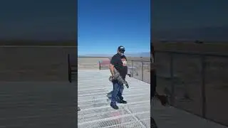Climbing to the Top of the UFO Watchtower in Hooper, Colorado