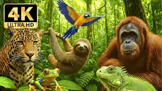 🌿 4K Animal Kingdom 🌍 Tranquil Wildlife Exploration with Calming Music.