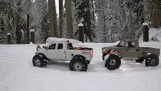 Traxxas TRX4 Snow Wheeling