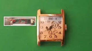 Slava 17 jewels made in ussr Au 1 ( позолота корпуса часов )