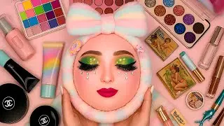 ASMR Relaxing Facial & Makeup on Melon🍈💄 | So Satisfying Sounds (No Talking)