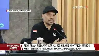 Terkini! Menteri KKP Konfirmasi Ada 3 Pegawainya di Pesawat ATR 42 500 yang Hilang Kontak di Maros