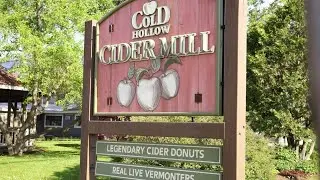 Watch apple cider and donuts made fresh at Cold Hollow Cider Mill in Vermont
