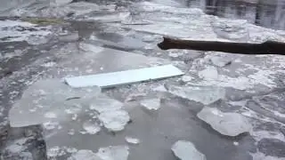 Trying out my new ice cleats