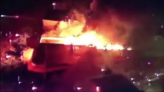 3rd Precinct Yule Log Burns 13 minutes and 12 seconds