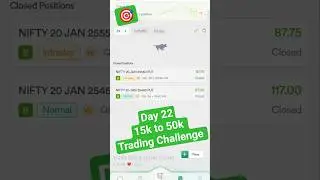 Option Trading Day 22 15k to 50k Trading Challenge | option buying live trade @Onetradingsetup