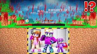 Кровавый дождь против бункера Судного дня в Minecraft!