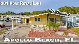 201 Port Royal Lane, Apollo Beach, FL in 55+ Mobile Home Community