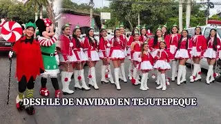 Desfile de navidad en tejutepeque caba&ntilde;as #navidad #desfile 