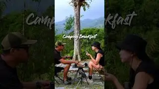 Simple camping breakfast 🏕️😋#campingbreakfast #bigbreakfast #campcooking #outdoorcooking
