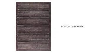 Hand-Knotted Pico Boston Stria Carpetted Contemporary Dark Grey Area Rug Carpet | MAT Living USA