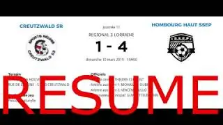 SR. CREUTZWALD - SSEP.HOMBOURG  (1-4)       10.03.2019.