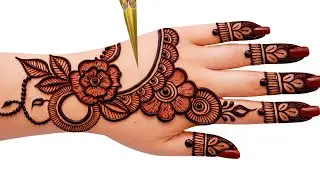 Very Easy Very Simple Beautiful Stylish Mehndi Design||#Mehndi Design For Front Hand Easy Style