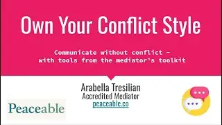 Own your conflict style | Peaceable Study Club | Supporting sensitive people to find peace