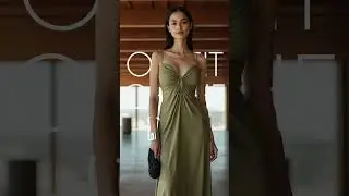 Olive this moment. And this dress. 🌿✨ #olivegreen #shorts #fashion #ootdguide