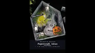 Mixed Media Halloween Decor - Spellbinders Majestic Guitar + Tim Holtz Dies
