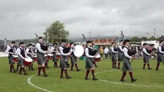 Stockbridge Pipe Band in Grade 3A finals at 2022 British Pipe Band Championships in Scotland