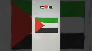 DIY palestine flag on paper with foamclay#youtubeshorts #palestineflag #foamclay #freeplastine