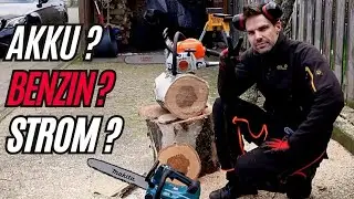 Vergleichstest | AKKU-STROM-BENZIN | UC002 | DUC254 | UC3551a | MS 211 #stihl #makita