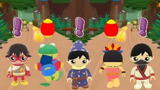 TAG WITH RYAN TIGER NINJA VS KARATE RYAN AND WIZARD RYAN FUNNY EGG SURPRISE