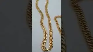 Gold Cuban Link Chain & Bracelet 👌😍❤💯&hearts; #cubanlinks #jewelry #gold #goldjewelry #viral #cuban