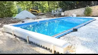 Automatic Pool Cover's 365 Installation for Fiberglass Pools | Pre-Pour Phase
