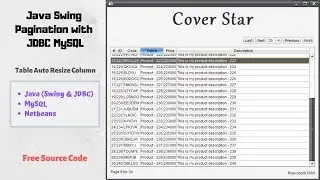 Java Swing Pagination with JDBC MySQL | Table Auto Resize Column