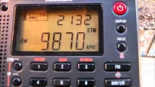 Shortwave dx from Saudi Arabia 9870 khz Radio Saudi in Arabic from Riyadh