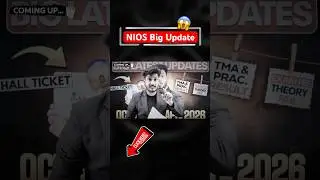 NIOS Big Latest Update 😱 #nios #shorts