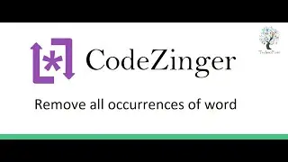 Remove all occurrences of word by javascript in codezinger