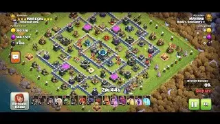 Th13 | Queen charge hog valk attack | Healer Hogs Valkyrie attack