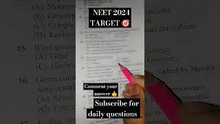 NEET BIOLOGY PRACTICE #viral #video #neet #mbbs #shorts