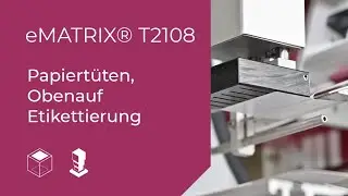 T&uuml;ten und plane Faltschachteln etikettieren (halbautomatisch)