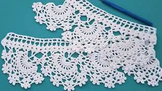 Very Easy Crochet Border And Step By Step Tutorial Crochet Edging For All Lace Crochet Projects 🧶