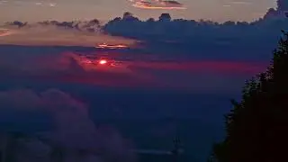 10 min Sonnenuntergang in 30 sec mit Dvorak 9te 2 Satz ; Sunset in Black Forest, Schauinsland