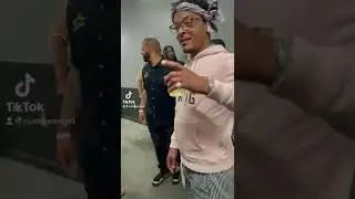 Tiny Harris Shows love to Transgender Artist Sunkee Angel backstage
