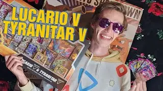 SAM'S CLUB EXCLUSIVE LUCARIO V & TYRANITAR V BOX😃😃
