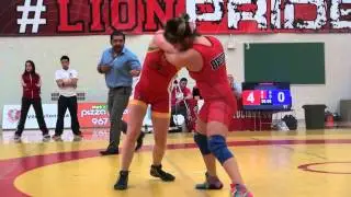 20140215104557 2014 OUA FW 67kg Sarah Stringer Guelph vs Marissa Sorrel Brock