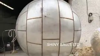 3600MM LARGE STEEL SPHERE BY SHINY BALLS LTD