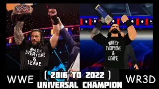 WWE ( 2016 TO 2022 ) Every Universal Champion WR3D MOD 2K22 V4