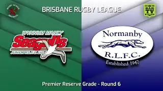 Premier Reserves - Round 6 - Wynnum Manly Vs Normanby Hounds Whole Game (Played 06.05.2023)