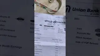 Bank salary slip || Ubi salary slip #ibps #viral #sarkarinaukri #salary #sakoon #shorts #support
