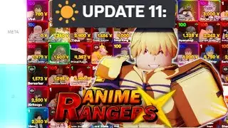 Рейтинг лучших и самых популярных юнитов в обновлении 11 аниме Ranger X! ANIME RANGERS X ROBLOX