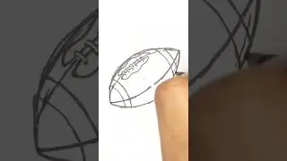 HOW TO DRAW RUGBY BALL - SPORTS FAN ART