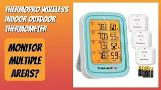 REVIEW (2026): ThermoPro Wireless Indoor Outdoor Thermometer. Features