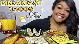 BREAKFAST TACOS MUKBANG | @TamzTable