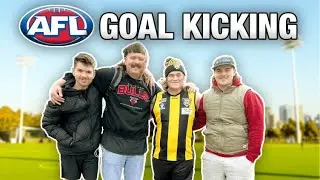 AFL CONTENT CREATOR GOAL KICKING CHALLENGE FEAT. @CARDMAN22 @marmalade_aus @DavisJarra @SwoopLuke